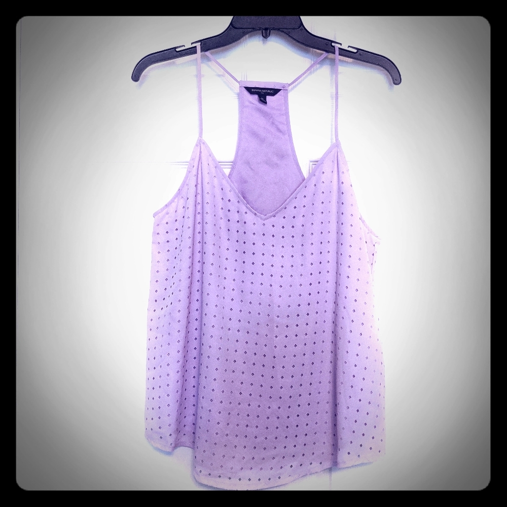 Banana republic light purple sleeveless top